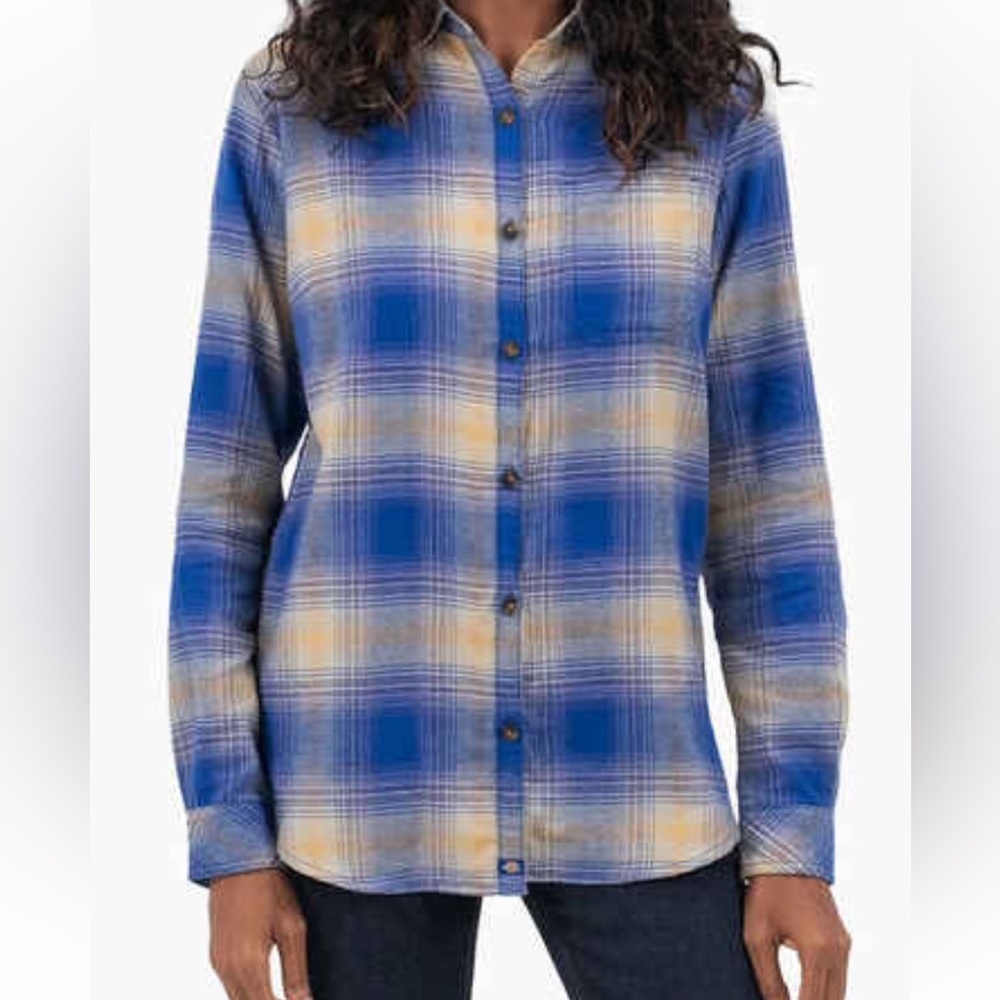 Woman Med Dickies flannel nwt